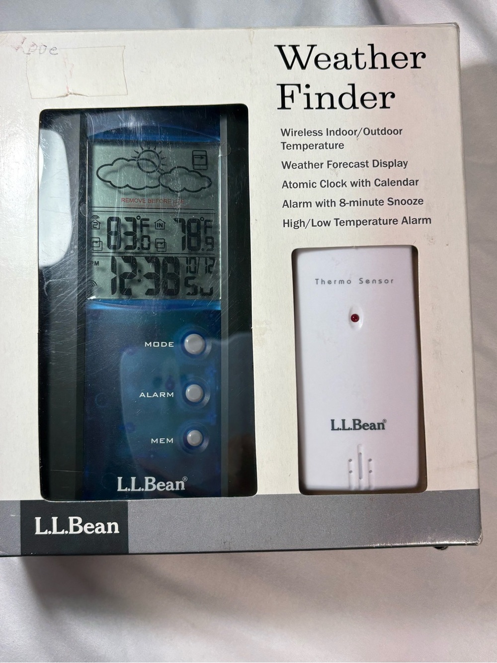 LL bean weather finder open box